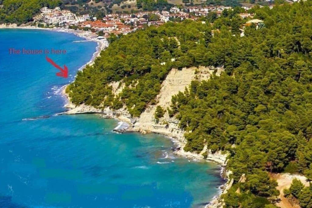 Seaside Beach House Siviri Exterior foto